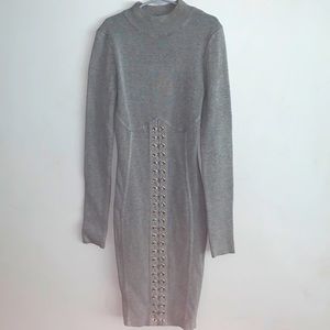 Hera collection lace up corset body con dress